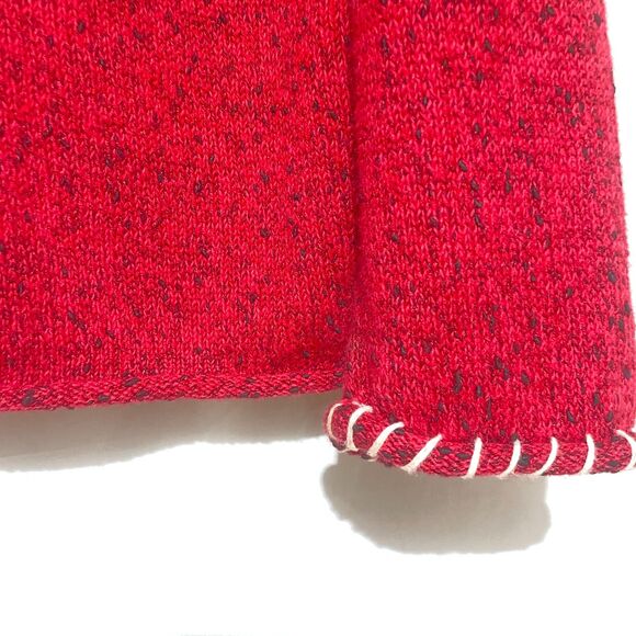 Christopher & Banks Embroidered Holiday Pullover Snowman Sweater Red XL - Picture 5 of 15